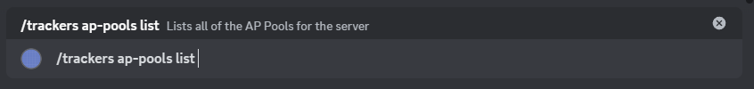 A screenshot of the command definition in Discord