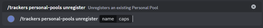 A screenshot of the command definition in Discord